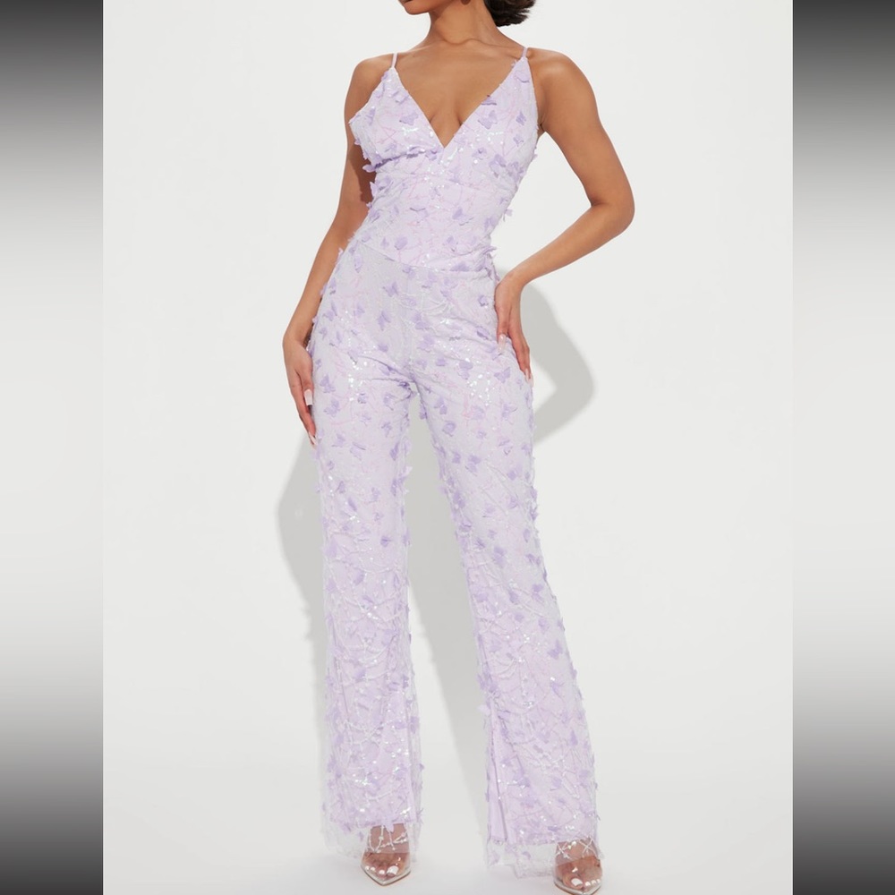 Lavender Butterfly Jumpsuit Speak Now